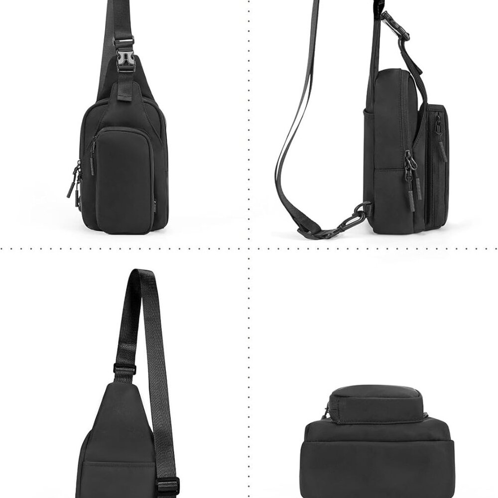 Multi-Functional Black Sling Backpack - Compact &… - image 7